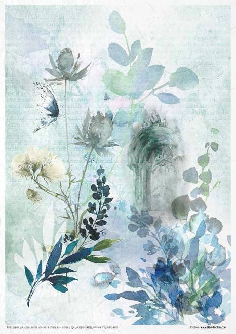 ITD Collection - Vente Matériels de bricolage - RP004 - Ensemble Créatif en Papier de Riz - 11 pièces x A4 / 8,27x11,7 pouces7