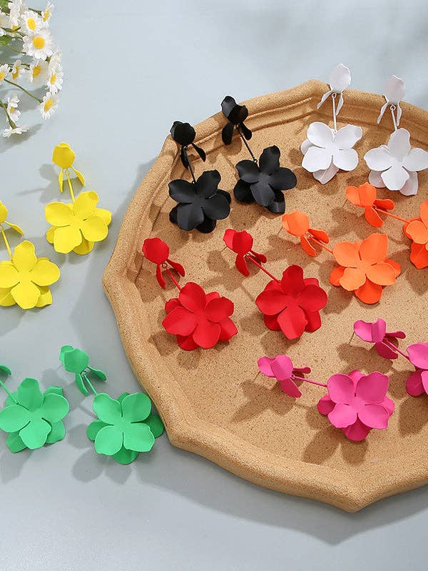 VividLux - Wholesale Dangle Earrings - Flower Shape Drop Earrings Earrings Accessories7
