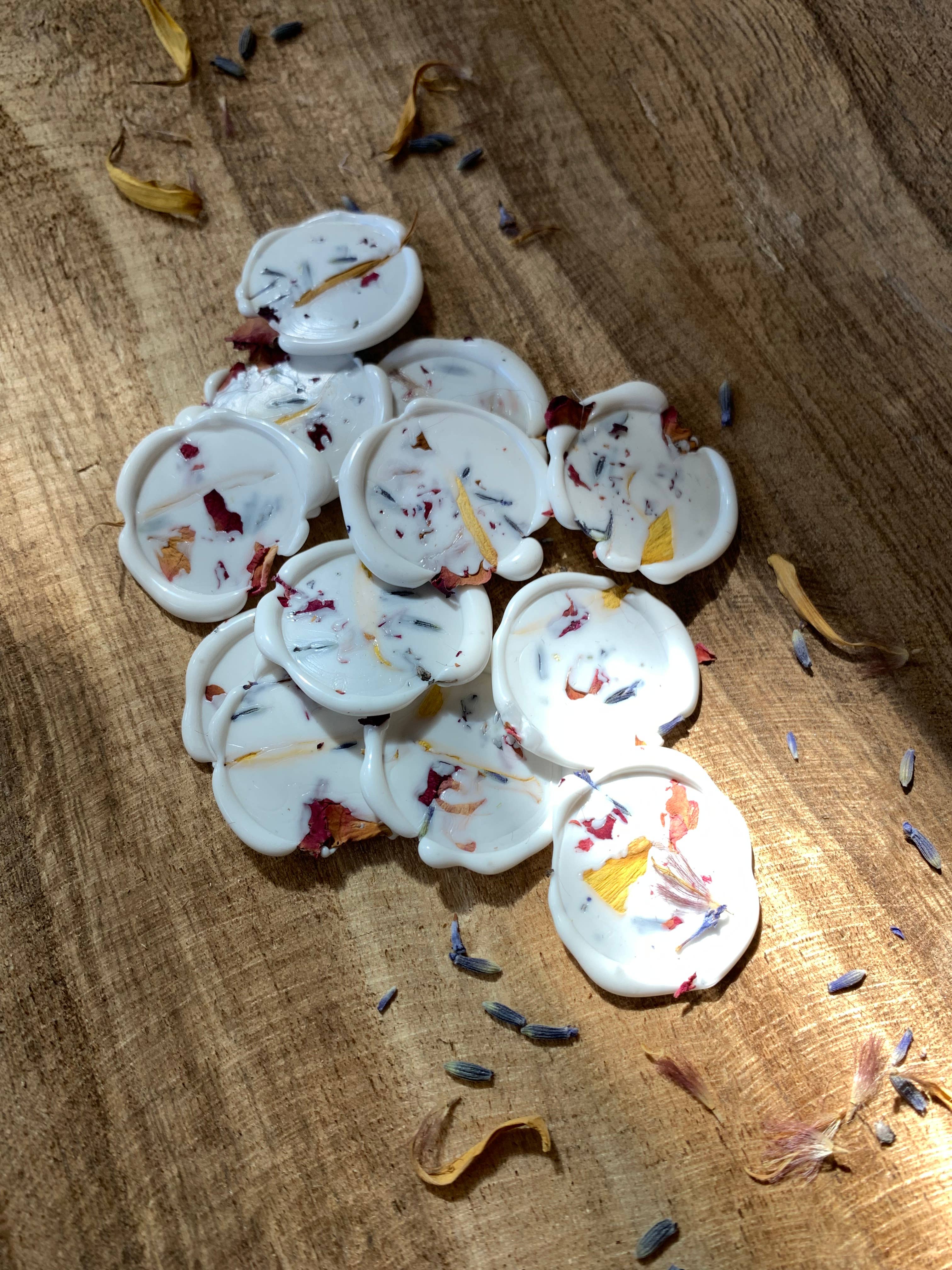 Sole Paper Co., LLC - Wholesale Sealing Wax - Dried Wildflower Wax Seal Sticker1