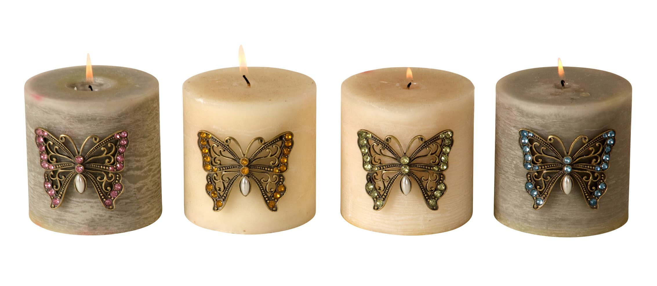 Wilco Home - Wholesale Pillar Candle - Butterfly Candle Pin0