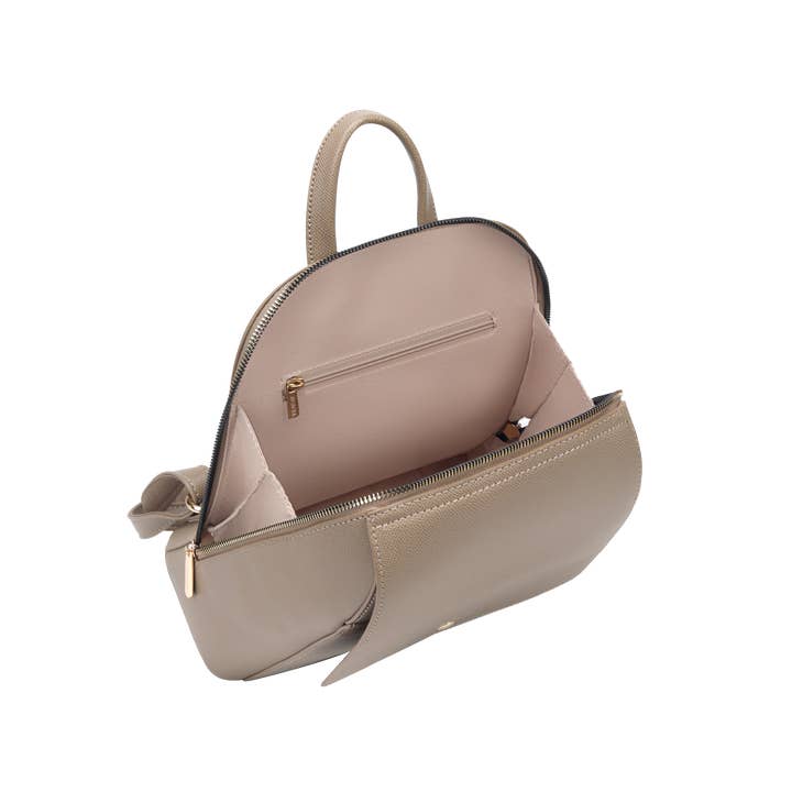 ACACIA(Formerly OLA) - Wholesale Backpack – Women's - Violet Taupe Backpack with Gold Hardware2