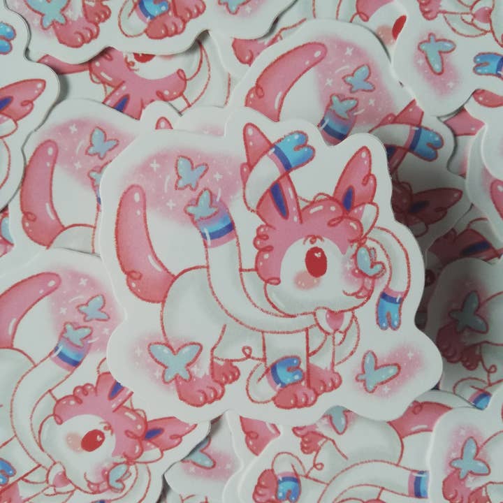 Sylveon vinyl klistermærker | Eeveelution klistermærker | Eeveelution for engroshandel hos Skizzenfuchs