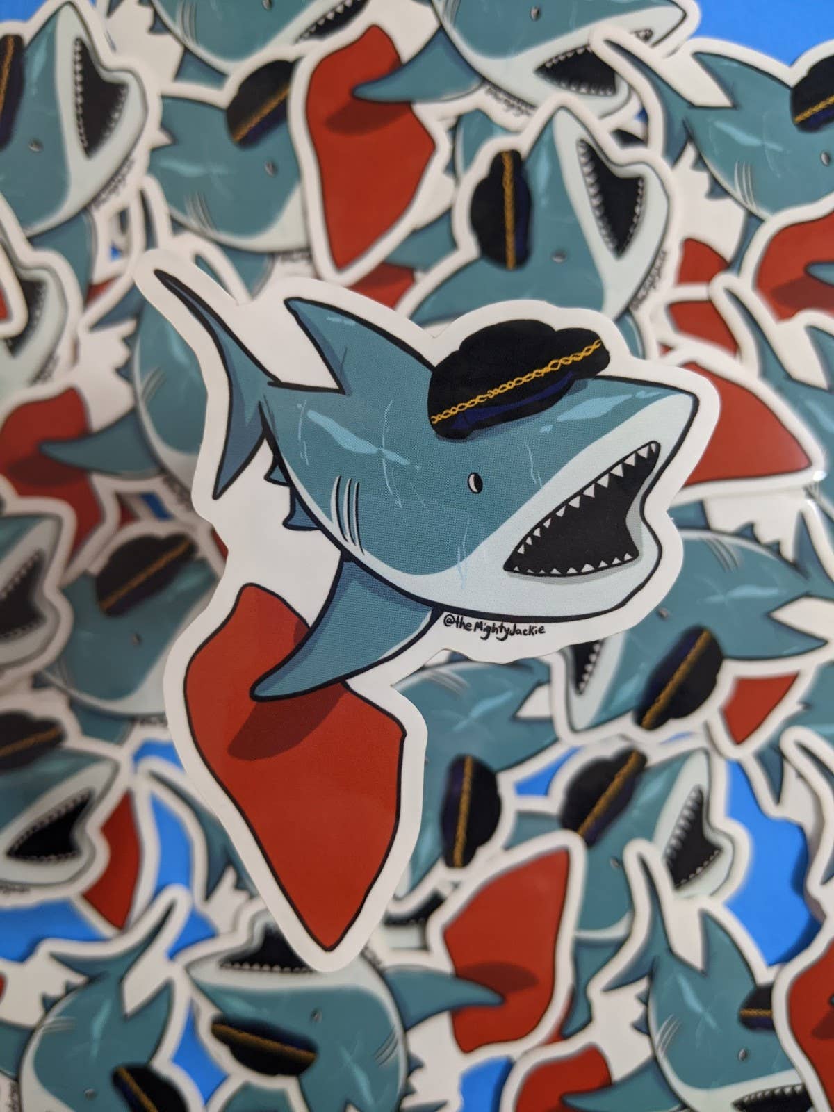 Bull Shark Stickers for wholesale by The Mighty Jackie