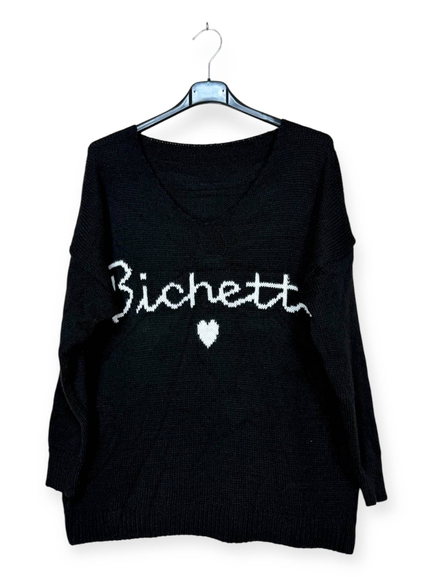 Lucky Nana - Wholesale Knit Sweater - Women's - AH 1066 - Sweater with "Bichette" Inscription10