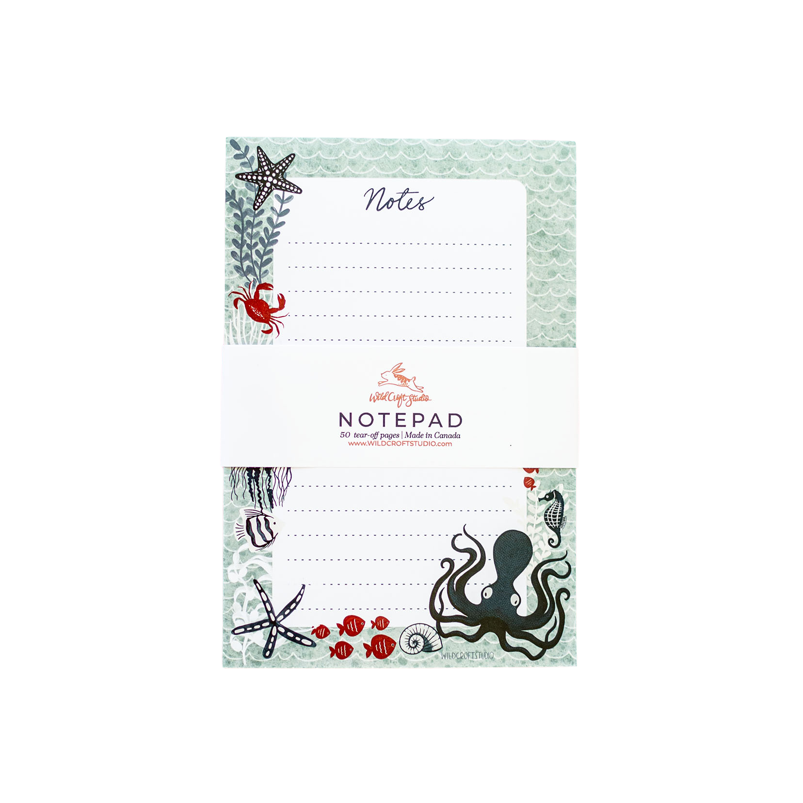 Wild Croft Studio - Wholesale Notepad - Ocean Friends Notepad4