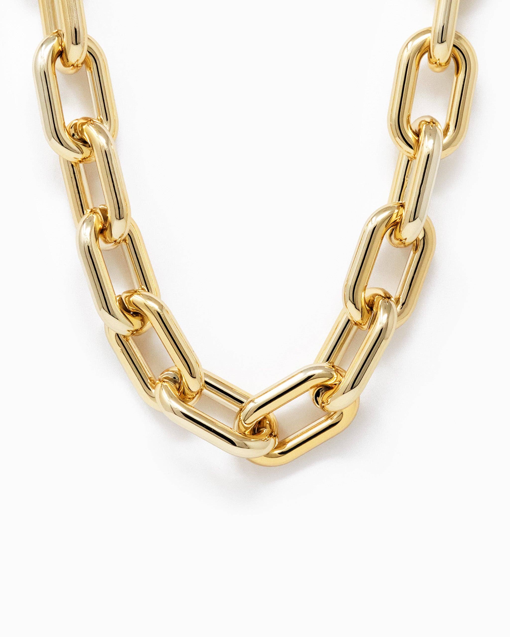 Sessori – wholesale Link & chain necklace – Metallic Coat Chunky Chain Necklace1