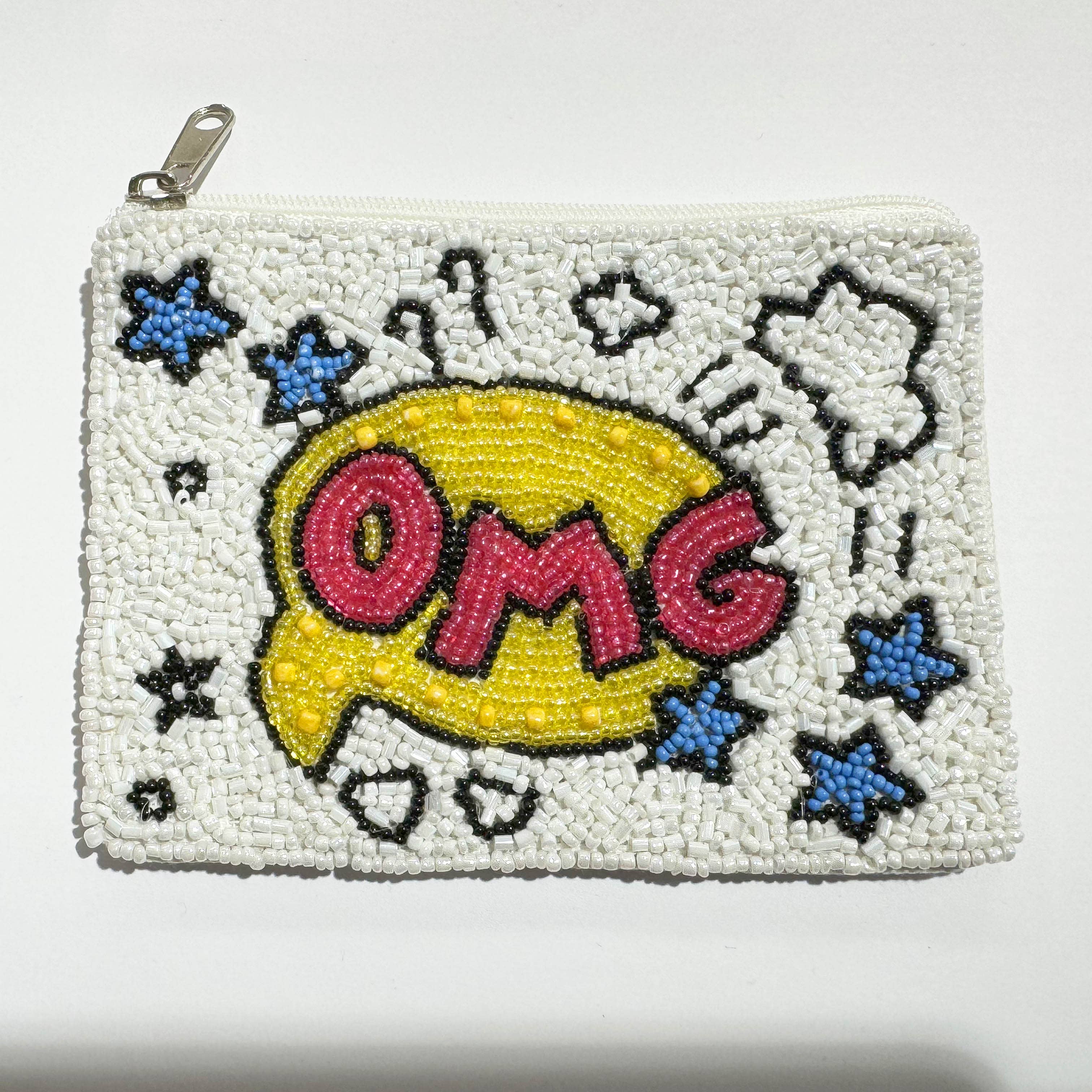 Ole - Wholesale Coin Purse - Women's - OMG Chat Bubble Mini Beaded Coin Pouch LAC-MP-0242