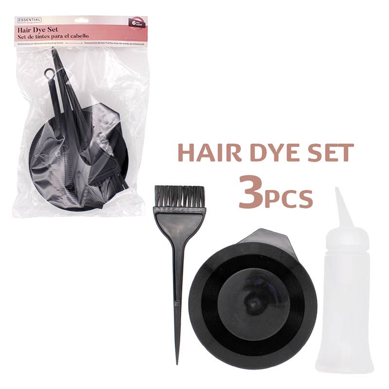 Deluxe Import Trading - Wholesale Hair Dye - 3 pc Hair Dye Set Black - Style 10