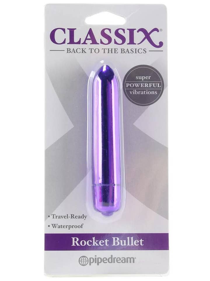 Pipedream Back to the Basics Rocket Bullet Vibe in Purple for wholesale by Lingerie Mart