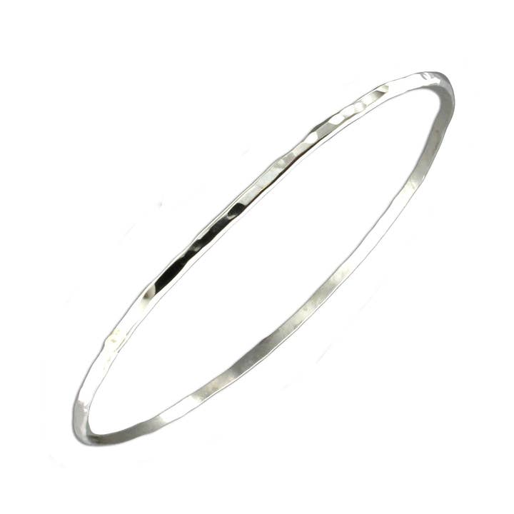 2mm Hammered Bangle Bracelet for wholesale by Mark Steel Jewelry