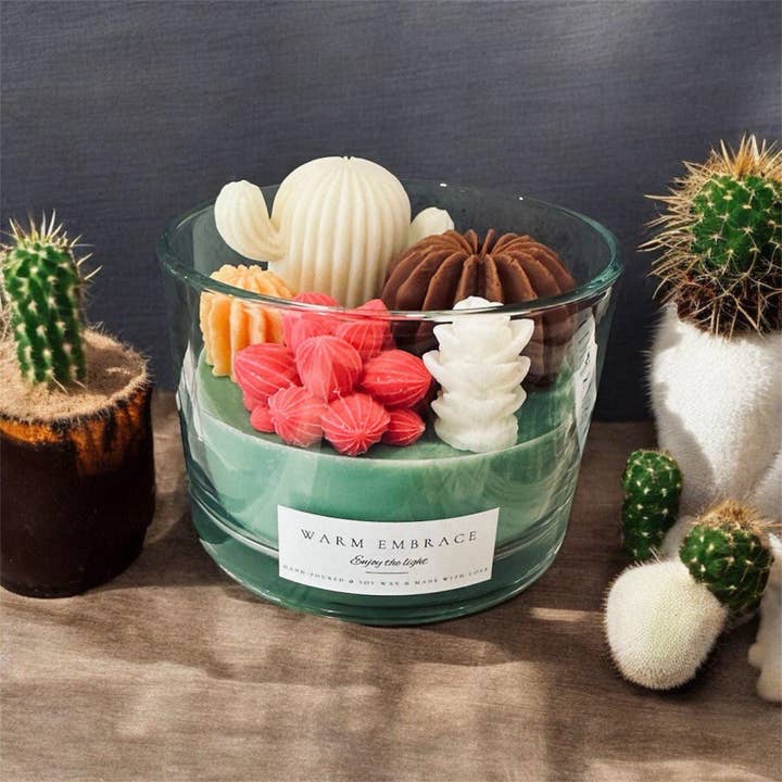 Karly’s Candles - Wholesale Novelty candle - Handmade 16oz Succulent Soy Wax Candle for Plant Lovers5