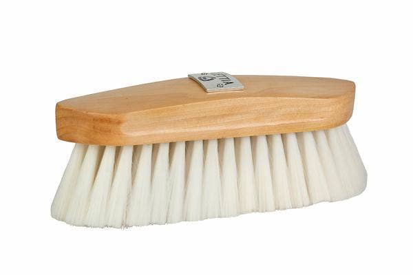 JPC Equestrian - Wholesale Horse Conditioner/Grooming Aid - Lettia Syn Goat Hair Brush Wood Back1
