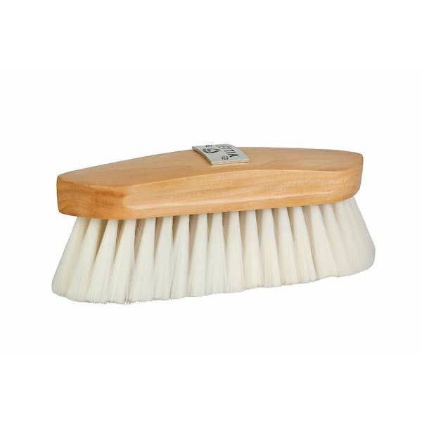 JPC Equestrian - Wholesale Horse Conditioner/Grooming Aid - Lettia Syn Goat Hair Brush Wood Back1