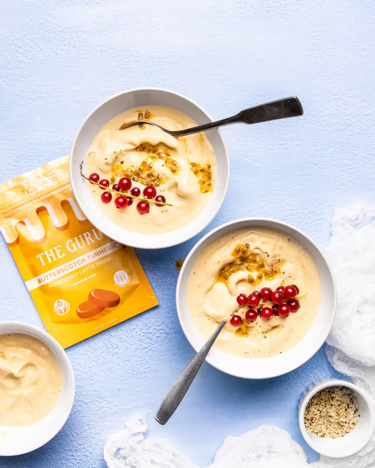 Tea and the gang - Venta al por mayor Proteínas en polvo - THE GURU – Polvo de latte de cúrcuma con sabor a butterscotch3