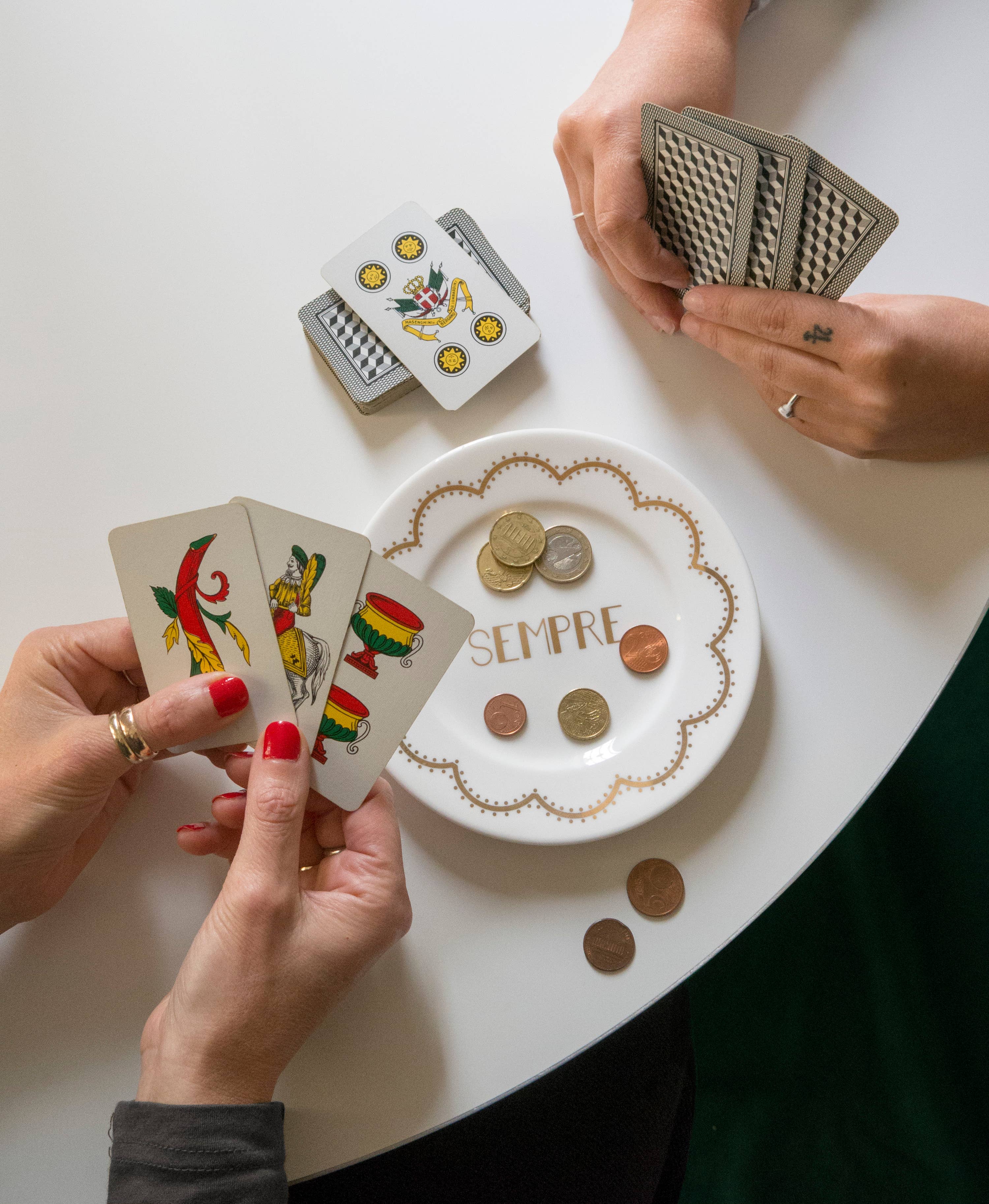 ilaria.i - Wholesale Dinner Plate - ALWAYS - Porcelain plate with gold writing1