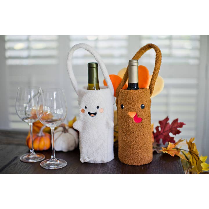 Pearhead - Wholesale Wine Gift Bag - Ghost Sherpa Wine Bottle Gift Bag, Hostess Gift4