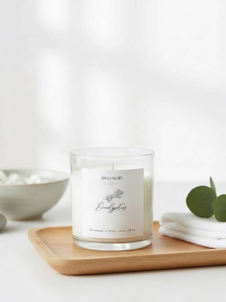 Eucalyptus Kaars - 10 oz (Kopie) voor wholesale door DS Luxury Candles