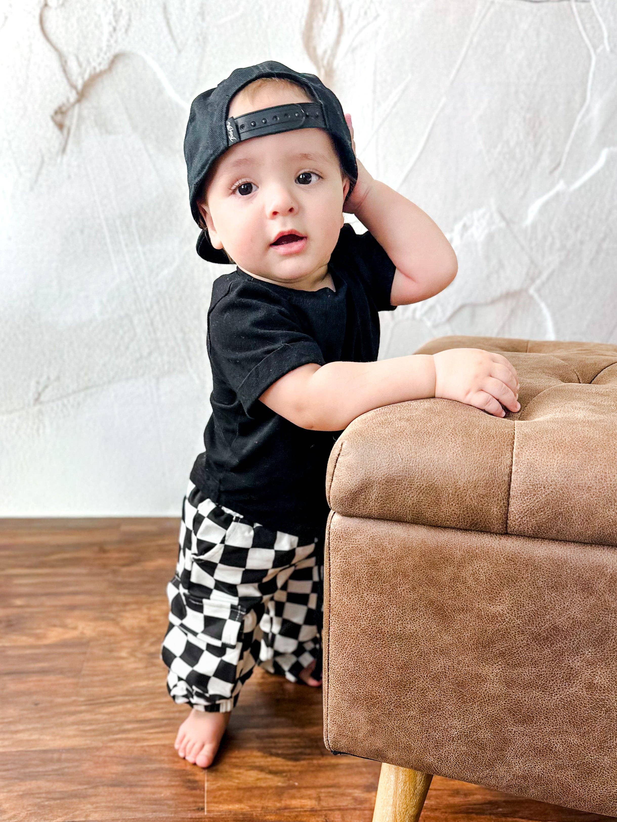 Smiley Daze - Wholesale Pants - Kids - SD CHECKERED • CARGO SWEATPANTS 2.012