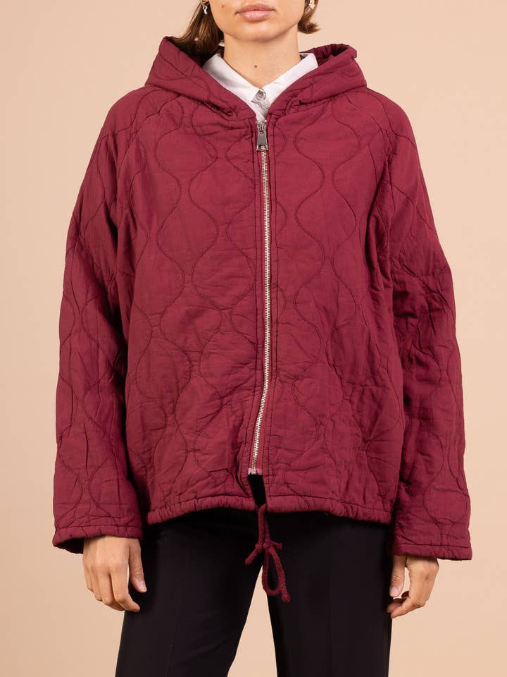 Quilted hooded jacket PV2536 for wholesale by Pépouz' Paris