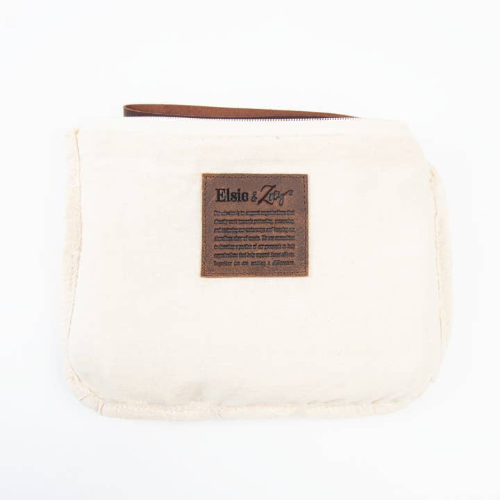 Howard's – wholesale Clutch bag – women's – Zyla Ivory Jute Leather Handled Zip Closure Clutch Purse2