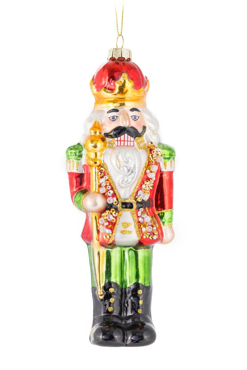 Starlight Collection - Wholesale Ornament - NEW-Red/Gold Nutcracker King Ornament
