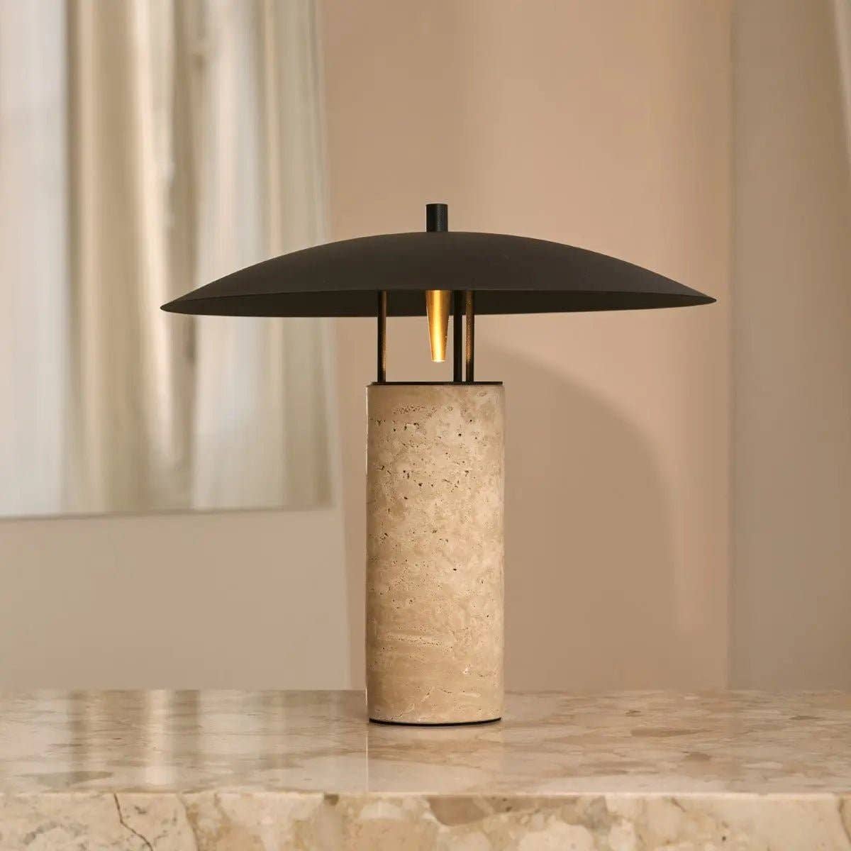 Tavellio - Wholesale Accent/Desk Lamp - Nicolaas Travertine Lamp | Elegant and Timeless Design4