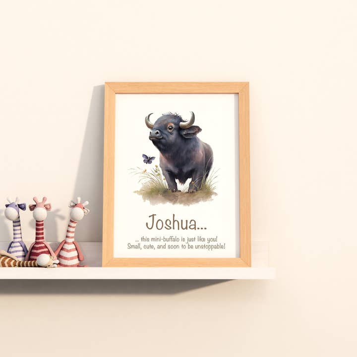 Impressão personalizada com nomes de animais fofos Arte Inspiracional Citações inspiradoras Kids Baby Safari Cartaz emoldurado Raparigas sem moldura Quarto para Meninos Ideias de decoração por atacado de Hello Beautiful Designs