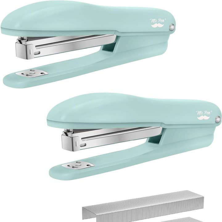 Mr. Pen - Wholesale Stapler - Staplers for Desk, 2 Pack with 200 Staples, 20 Sheet0