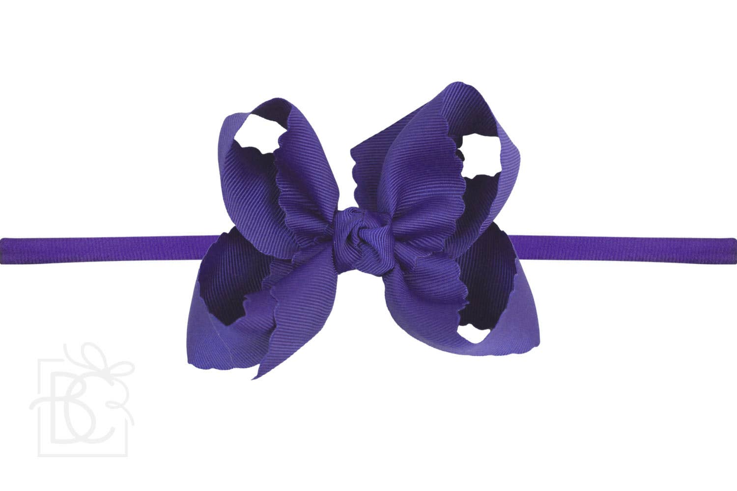 Beyond Creations, LLC - Venta al por mayor Cinta para el pelo - Niños - DIADEMA TIPO PANTIMEDIAS DE NAILON DE 1/4 PULGADAS CON LAZO EN EL BORDE FESTONEADO6