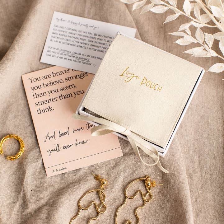 Logo Pouch - Wholesale Gift bag - CHLOE 100pcs - (Bestseller) Elegant Bowtie Jewellery Pouches10