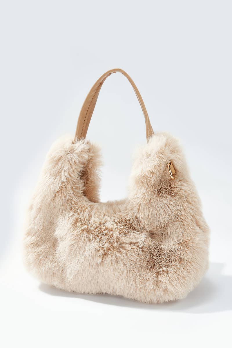 BYREN | ÉLINE L'ATELIER - Wholesale Top Handle Bag - Women's - Faux fur bag CY302JHUI8