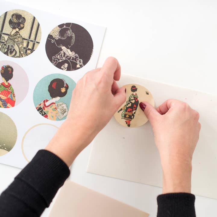 Japan Style Etikettklistermärken & Tejp Bok för wholesale av Pepin Press