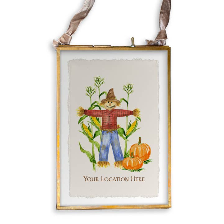 French Graffiti - Wholesale Tea Towel - Scarecrow with Location13