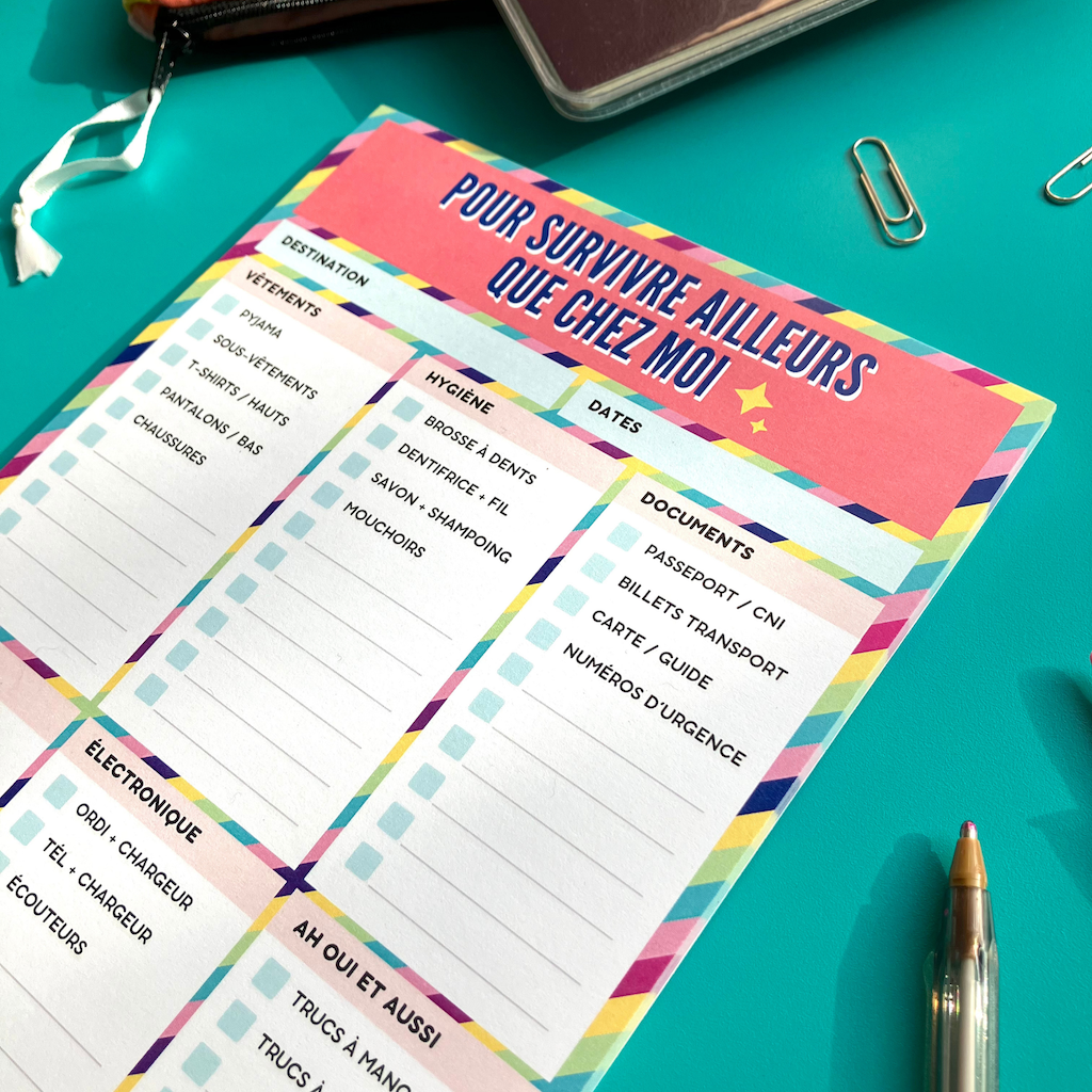 SUPERNOVA & CO - Vendita all'ingrosso Planner - A5 Taccuino Elenco Valigia Viaggio1