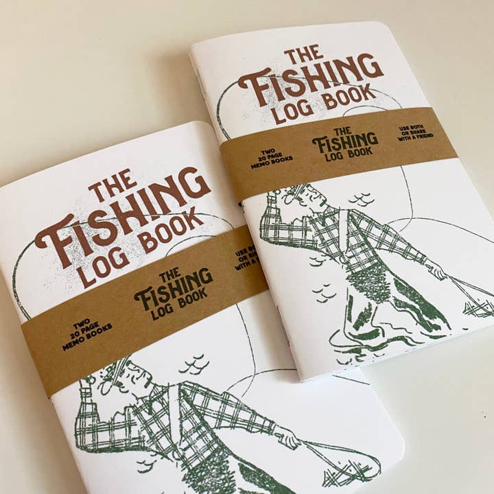 Justin Ryan Books - Wholesale Notebook - Fishing Log Book - Two 20-page books - Record best catches