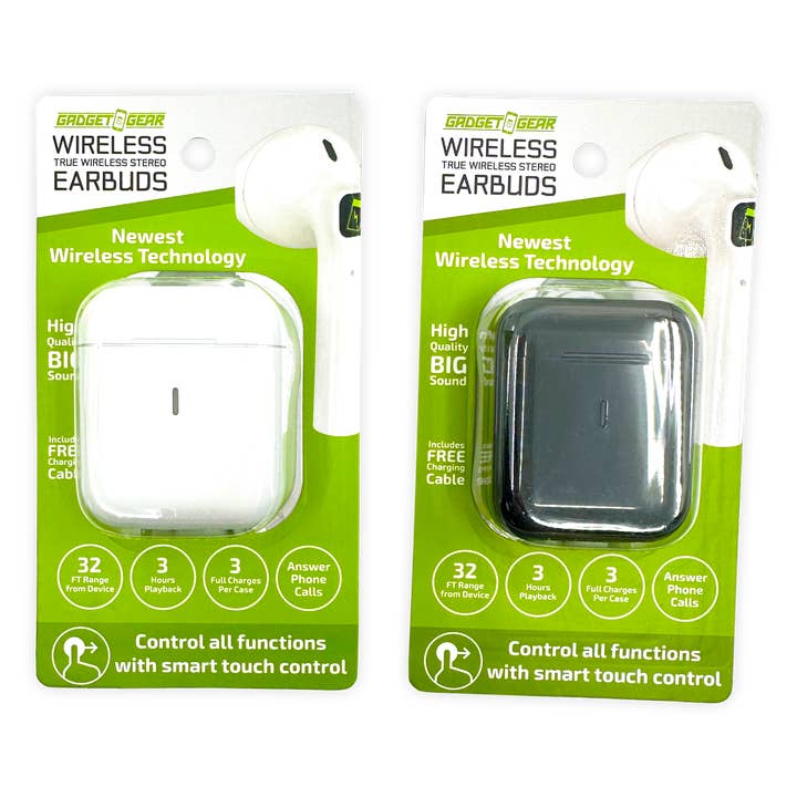 Novelty Brands - Wholesale Retailer Display - Accessories - Gadget Gear Bluetooth Earbuds w/ Case Assortment - 6/Display2