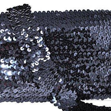 Mandala Crafts – Engroshandel Håndværk forsyninger – Mandala Håndværk Elastisk Paillet, Flad Glitter Stretch Bling Paillette Stof Bånd, Metallisk Applikation Trim Blonder til Kjole Pynt, Pandebånd22