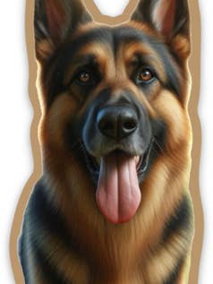 German Shepherd - Sticker for wholesale by Paws Of Joy
