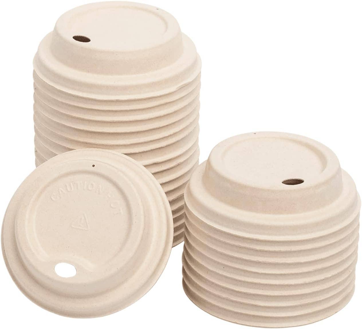 Reharvest - Wholesale Disposable Cup - Disposable 9oz Cups w/ Lids - Biodegradable Cups [1000 pcs]3