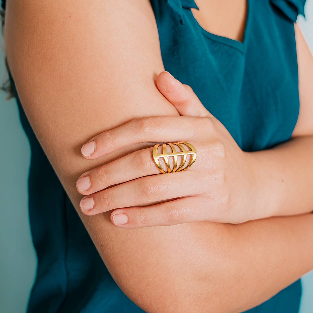 Ornamental Things - Wholesale Cocktail/Statement Ring - Gladiator Ring1