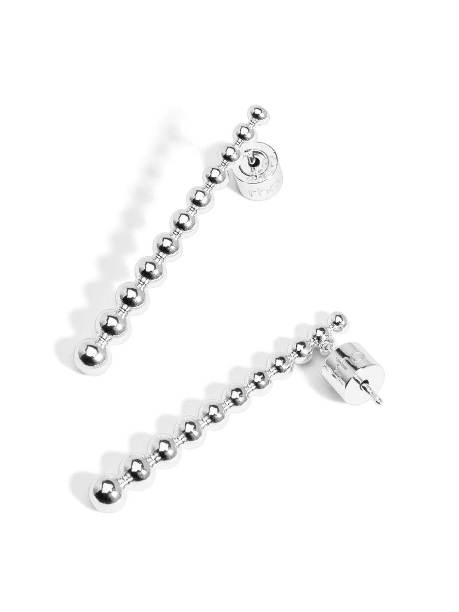 rho – wholesale Hängande örhängen – Graderat metallpärldroppörhänge3