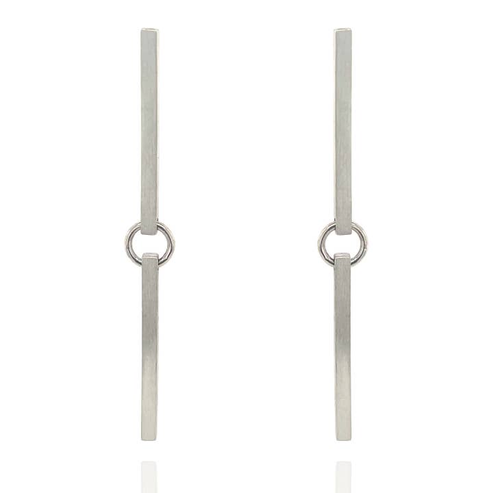 Connections Earrings in Silver for wholesale by Flavia Bennett Designs