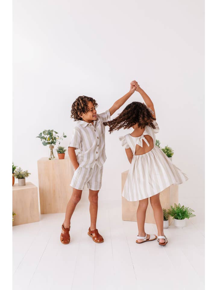 Made By Molly - Wholesale Dress - Kids - Costal Stripes | Tie Back DRESS