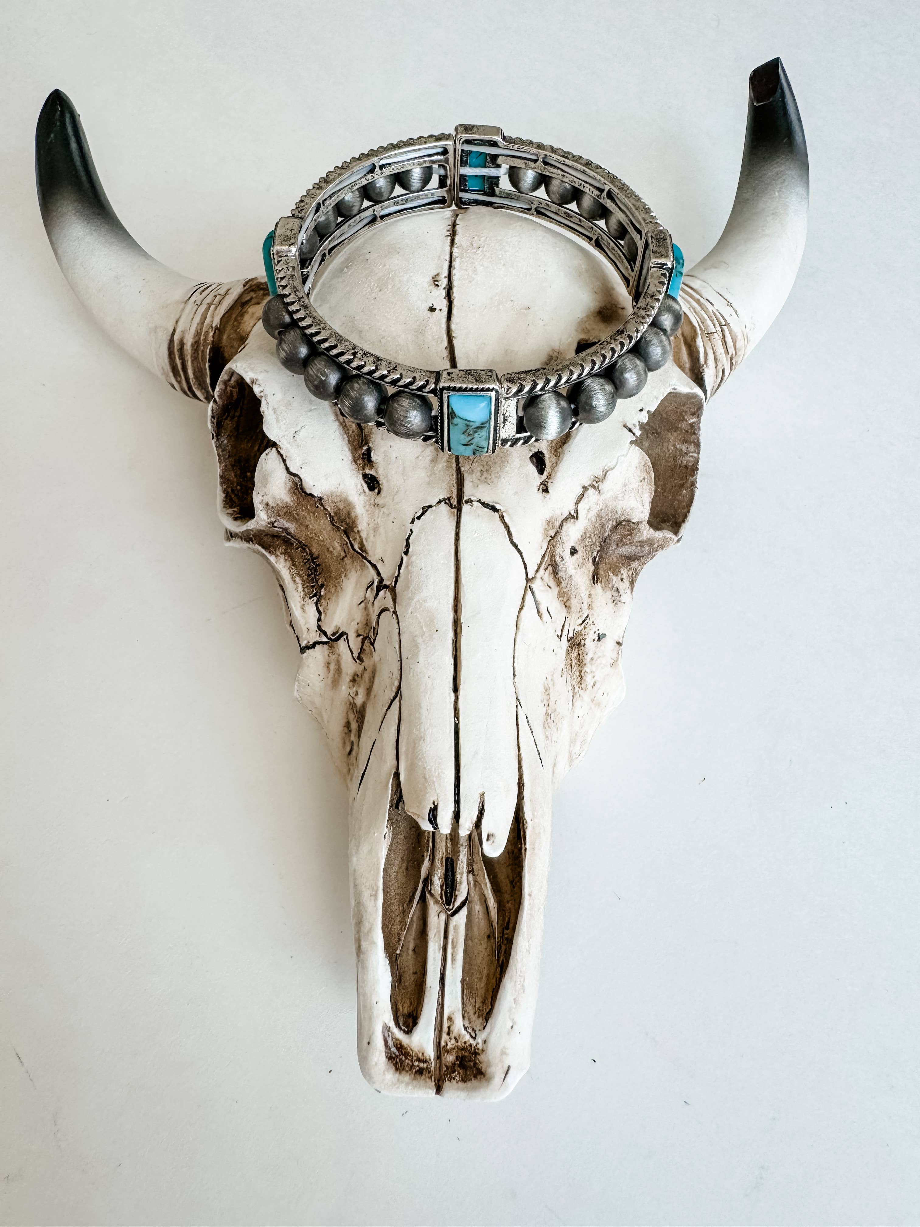 Boho Ranch Shop - Wholesale Beaded Bracelet - Navajo Style Pearl Stone Stretch Bracelet6