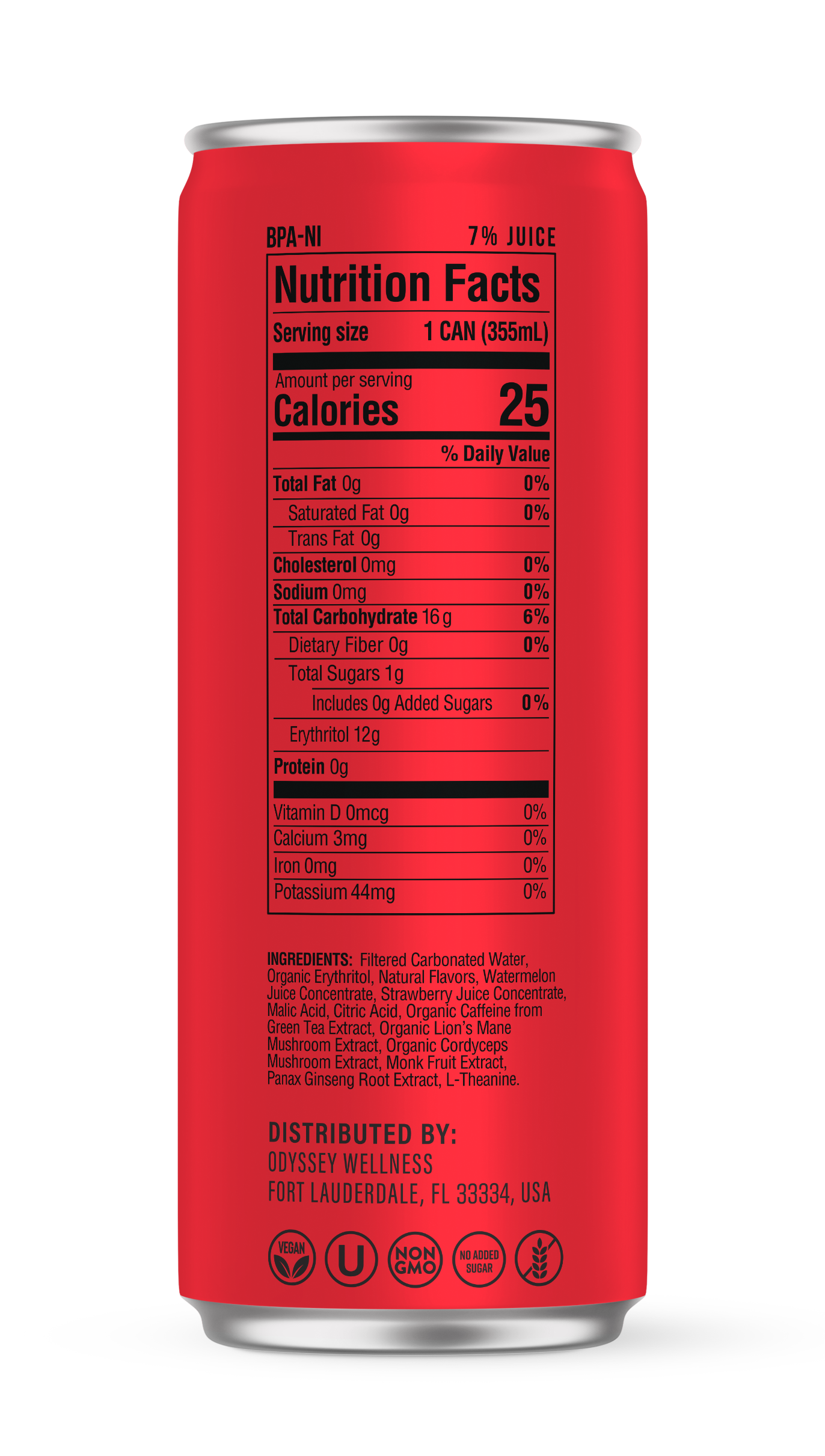 Odyssey Elixir - Wholesale Sports/Energy Drink - Strawberry Watermelon - Odyssey Functional Energy (222mg)2