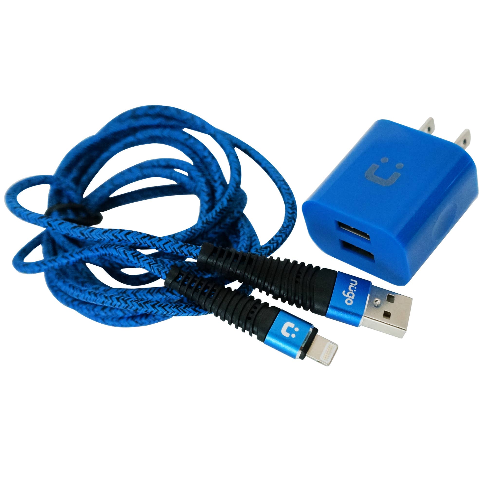 iTech361 - Wholesale Draagbare oplader - 2,1A dubbele wandlader met Lightning® snel opladen en 1,83 m kabel2