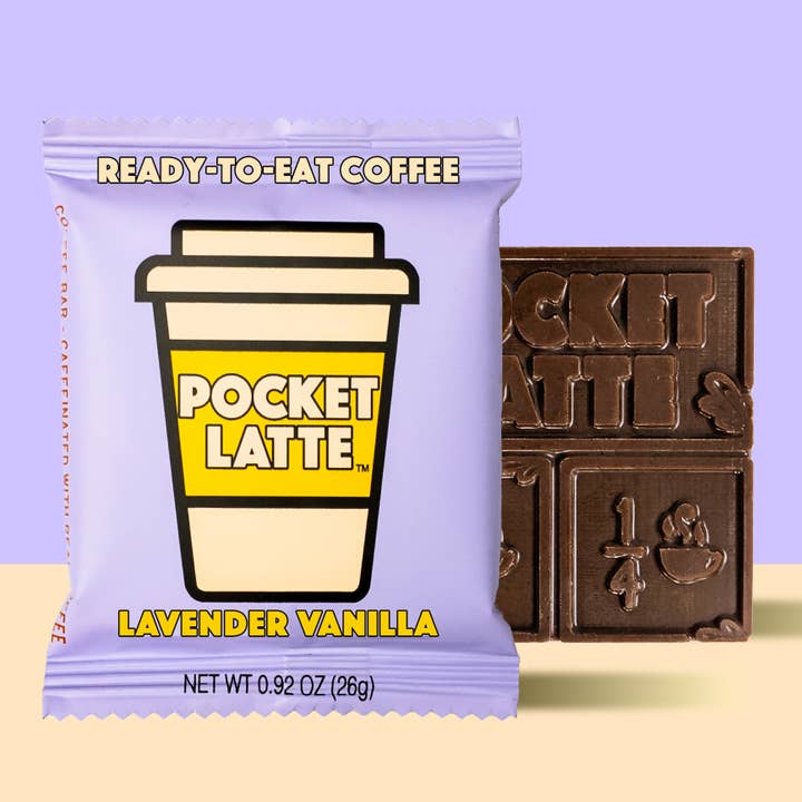 Lavender Vanilla - Coffee Chocolate Bar for wholesale by Pocket's Chocolates (Formerly Pocket Latte)