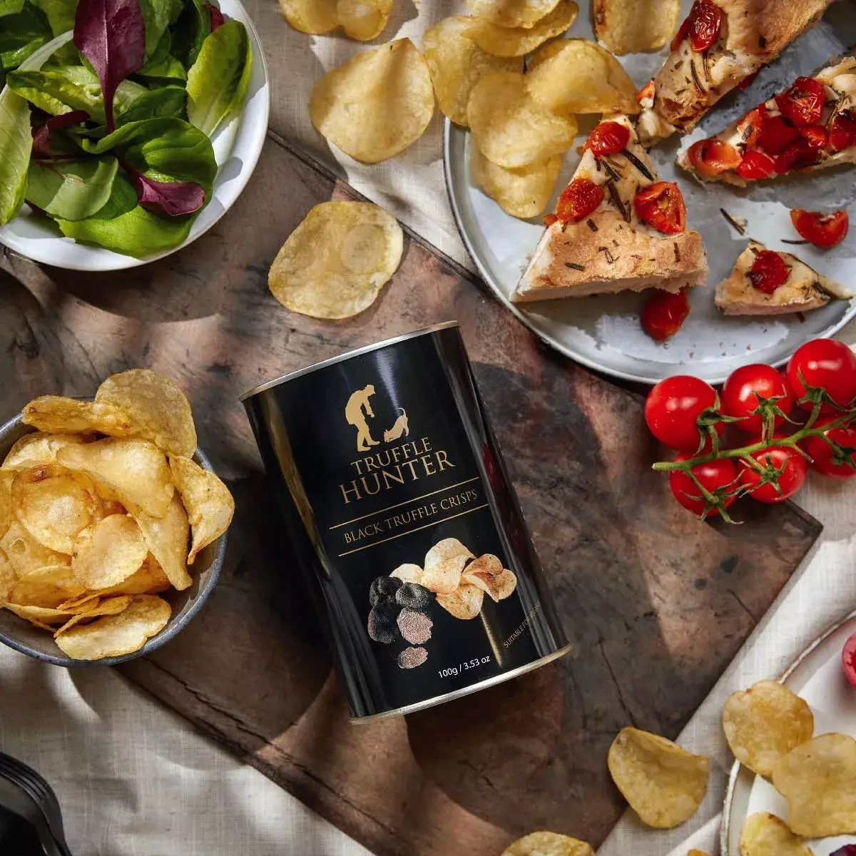 Savoury Imports Limited - Wholesale Chips - Black Truffle Crisps 100g Tin3