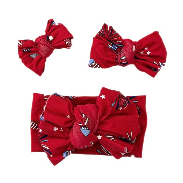 AmeriCozy ~ Lazos de Bambú del Cuatro de Julio para venta al por mayor de Tyed ‘N Knots