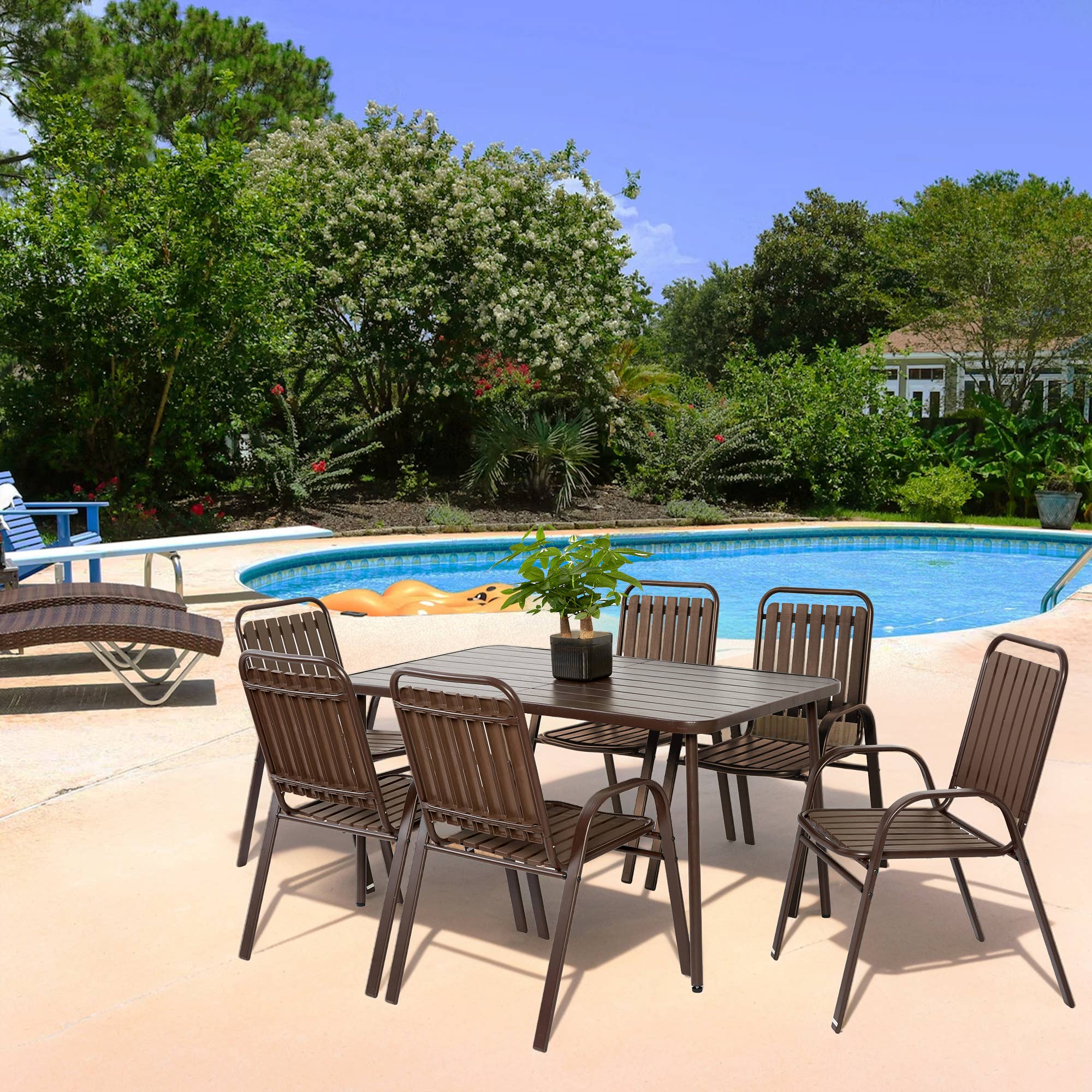 HOMYCASA DESIGN INC - Wholesale Patio Set - All-Weather Outdoor Patio Furniture Sets for Backyard Garden75